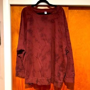 Old Navy Red Tie Dye Crew Neck